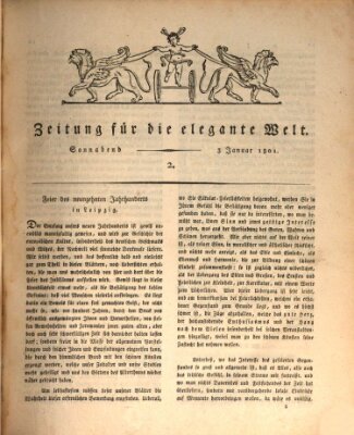 Zeitung für die elegante Welt Samstag 3. Januar 1801