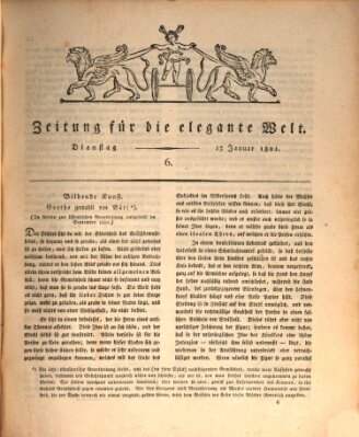 Zeitung für die elegante Welt Dienstag 13. Januar 1801