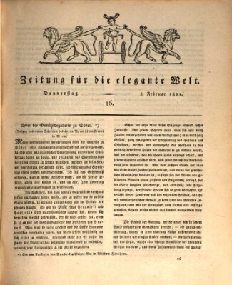 Zeitung für die elegante Welt Donnerstag 5. Februar 1801