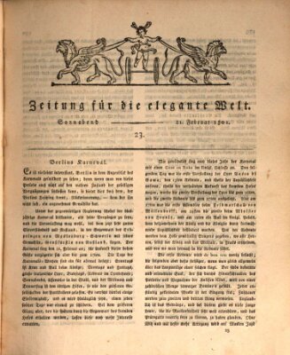 Zeitung für die elegante Welt Samstag 21. Februar 1801