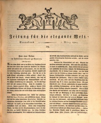 Zeitung für die elegante Welt Samstag 7. März 1801