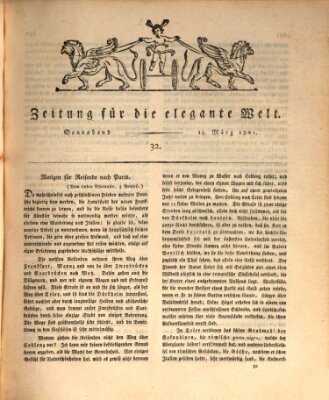 Zeitung für die elegante Welt Samstag 14. März 1801