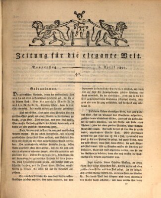 Zeitung für die elegante Welt Donnerstag 2. April 1801