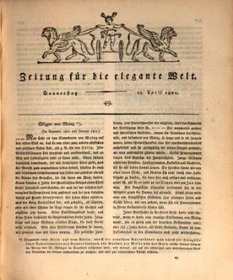 Zeitung für die elegante Welt Donnerstag 23. April 1801