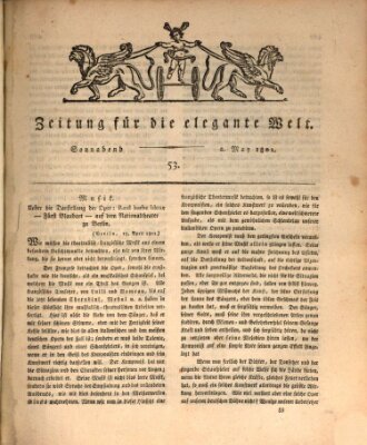 Zeitung für die elegante Welt Samstag 2. Mai 1801