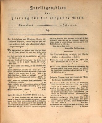 Zeitung für die elegante Welt Samstag 4. Juli 1801