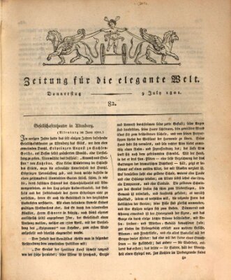 Zeitung für die elegante Welt Donnerstag 9. Juli 1801