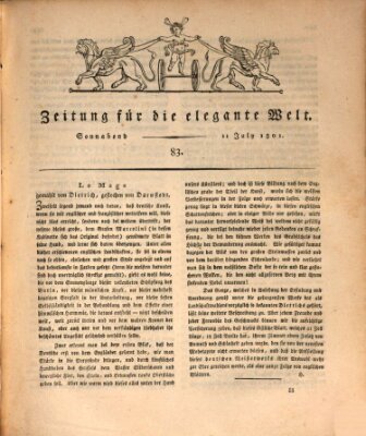 Zeitung für die elegante Welt Samstag 11. Juli 1801