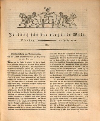 Zeitung für die elegante Welt Dienstag 21. Juli 1801