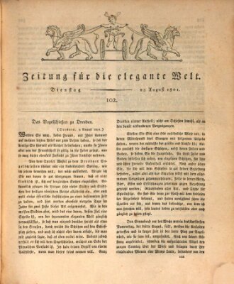 Zeitung für die elegante Welt Dienstag 25. August 1801