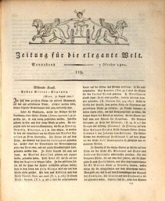 Zeitung für die elegante Welt Samstag 3. Oktober 1801