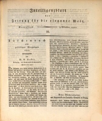 Zeitung für die elegante Welt Samstag 3. Oktober 1801