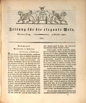 Zeitung für die elegante Welt Donnerstag 8. Oktober 1801