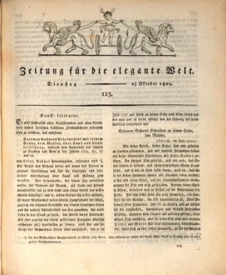 Zeitung für die elegante Welt Dienstag 13. Oktober 1801