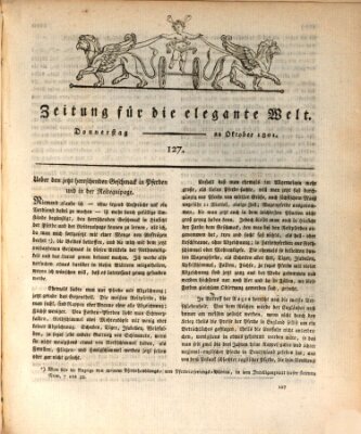 Zeitung für die elegante Welt Donnerstag 22. Oktober 1801