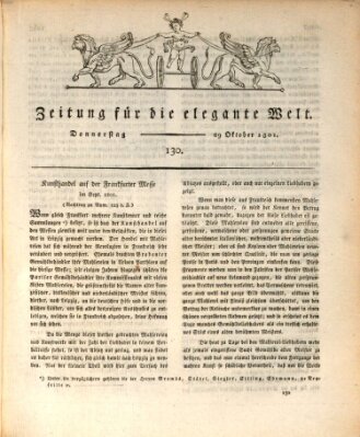 Zeitung für die elegante Welt Donnerstag 29. Oktober 1801