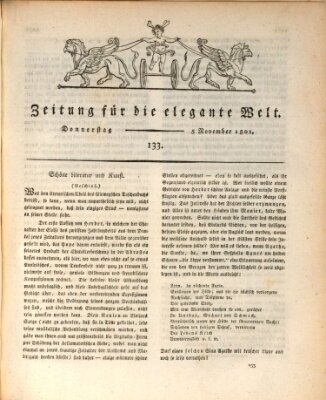 Zeitung für die elegante Welt Donnerstag 5. November 1801