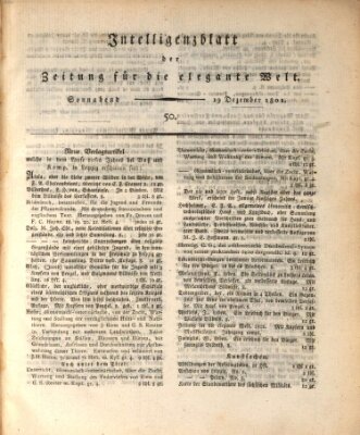 Zeitung für die elegante Welt Samstag 19. Dezember 1801