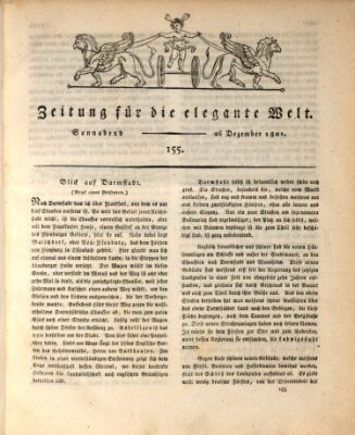 Zeitung für die elegante Welt Samstag 26. Dezember 1801