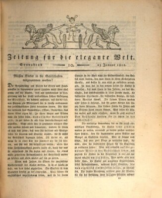 Zeitung für die elegante Welt Samstag 23. Januar 1802