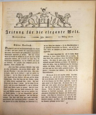 Zeitung für die elegante Welt Donnerstag 11. März 1802