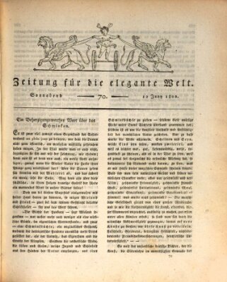 Zeitung für die elegante Welt Samstag 12. Juni 1802