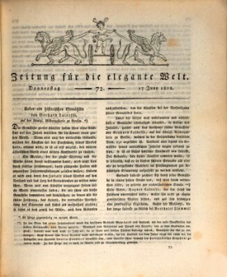 Zeitung für die elegante Welt Donnerstag 17. Juni 1802