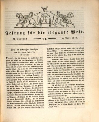 Zeitung für die elegante Welt Samstag 19. Juni 1802