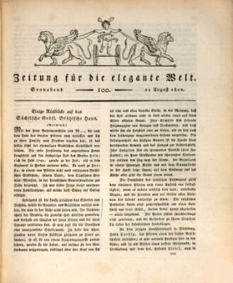 Zeitung für die elegante Welt Samstag 21. August 1802