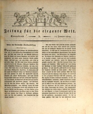 Zeitung für die elegante Welt Samstag 15. Januar 1803