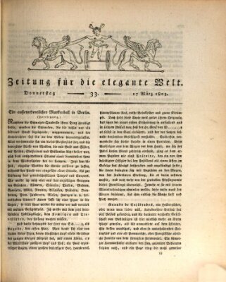 Zeitung für die elegante Welt Donnerstag 17. März 1803