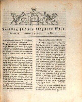Zeitung für die elegante Welt Dienstag 3. Mai 1803