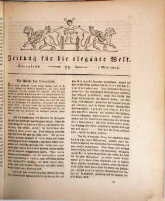 Zeitung für die elegante Welt Samstag 7. Mai 1803