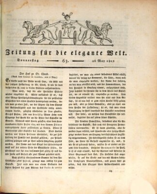 Zeitung für die elegante Welt Donnerstag 26. Mai 1803