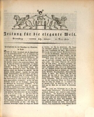 Zeitung für die elegante Welt Dienstag 31. Mai 1803