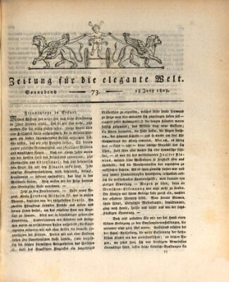 Zeitung für die elegante Welt Samstag 18. Juni 1803
