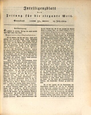 Zeitung für die elegante Welt Samstag 23. Juli 1803