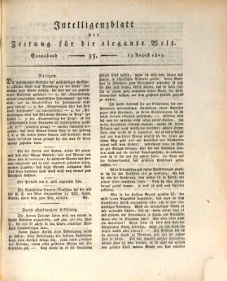 Zeitung für die elegante Welt Samstag 13. August 1803