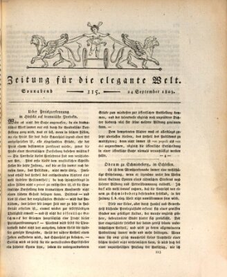 Zeitung für die elegante Welt Samstag 24. September 1803