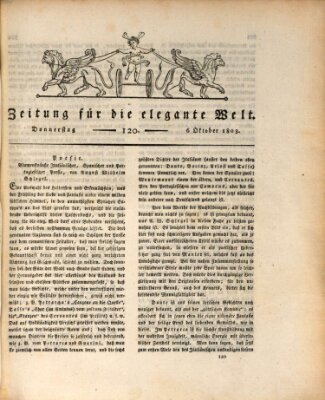 Zeitung für die elegante Welt Donnerstag 6. Oktober 1803