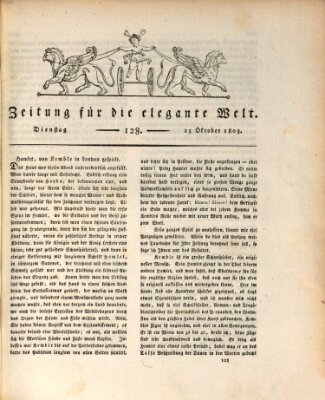 Zeitung für die elegante Welt Dienstag 25. Oktober 1803