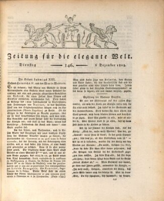 Zeitung für die elegante Welt Dienstag 6. Dezember 1803