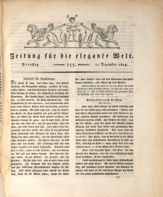 Zeitung für die elegante Welt Dienstag 27. Dezember 1803