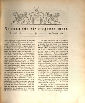 Zeitung für die elegante Welt Samstag 21. Januar 1804
