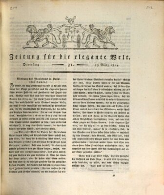 Zeitung für die elegante Welt Dienstag 13. März 1804