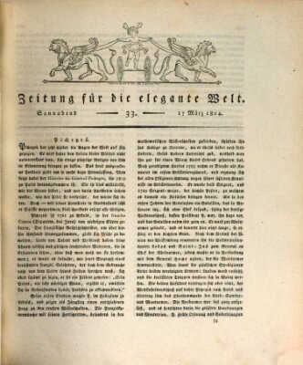 Zeitung für die elegante Welt Samstag 17. März 1804