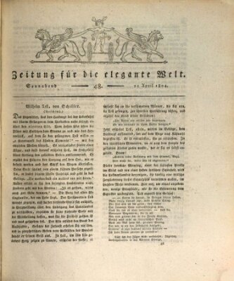 Zeitung für die elegante Welt Samstag 21. April 1804