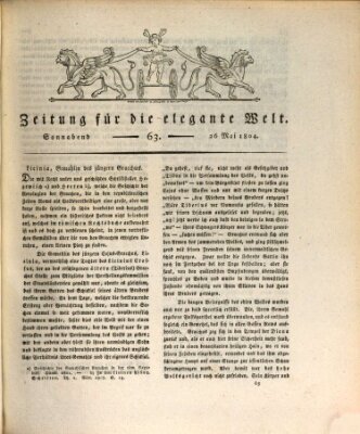 Zeitung für die elegante Welt Samstag 26. Mai 1804