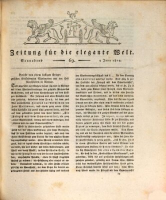 Zeitung für die elegante Welt Samstag 9. Juni 1804