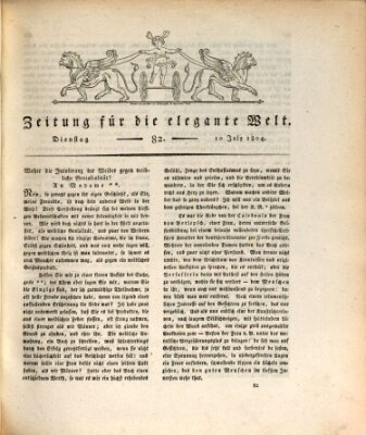 Zeitung für die elegante Welt Dienstag 10. Juli 1804